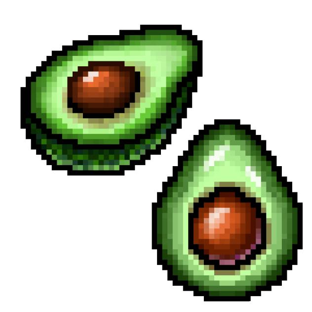avocados pixels