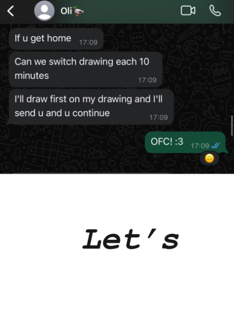 Switch drawing each 10 minutes with Oli!