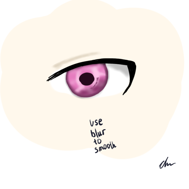 pink eyes