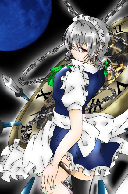 咲夜さん 色塗りました