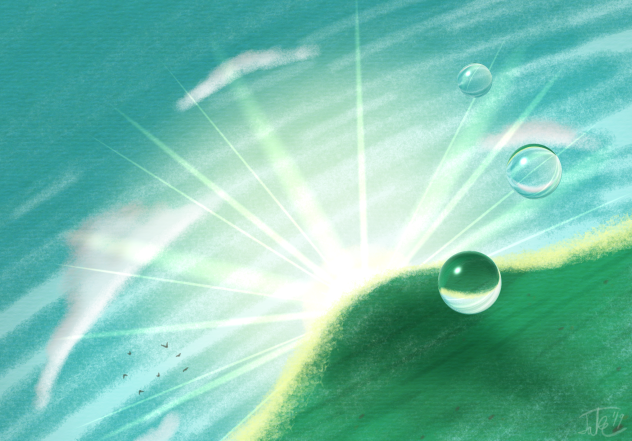 Bubbles in a Sunrise