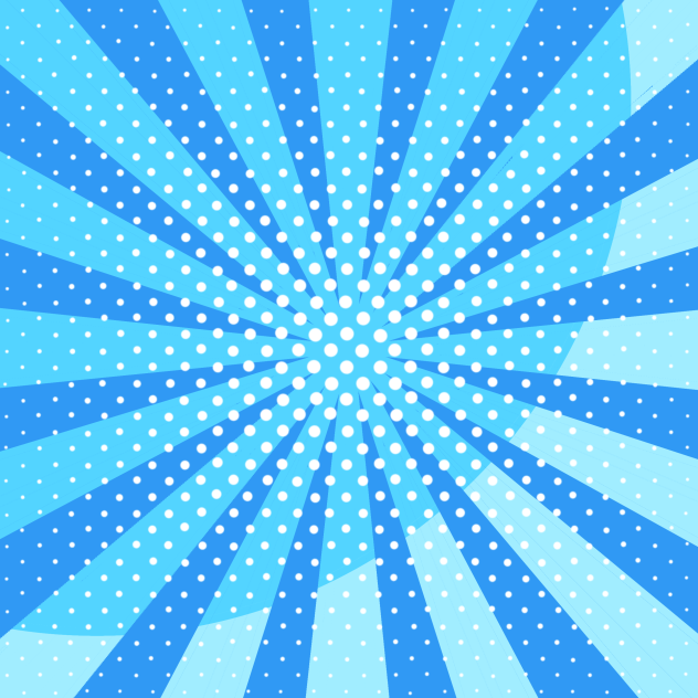 radial blue