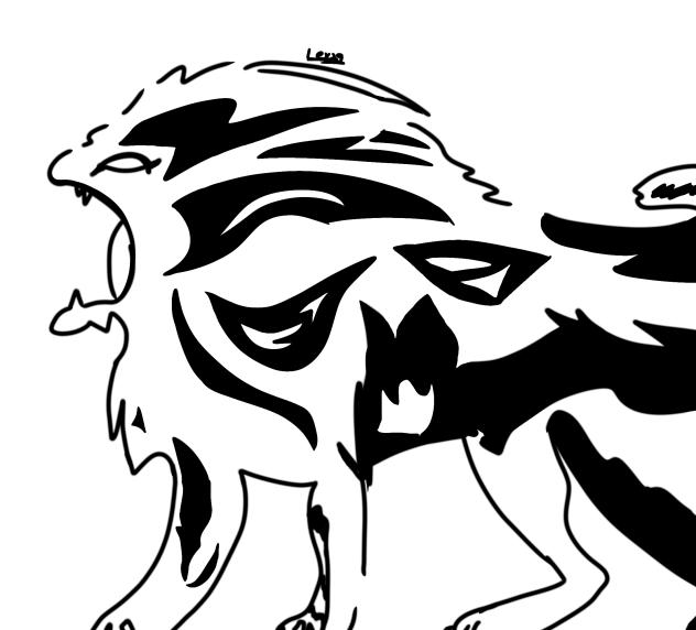 I felt like drawing a lion