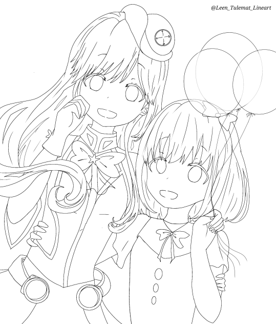 星川ヤヨイ様のお誕生日 (ぬりえ)2