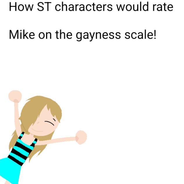 Mike on the gayness scale