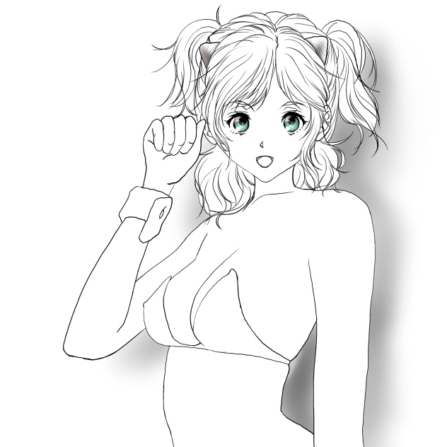 福はウチ❤️-線画Ver.-