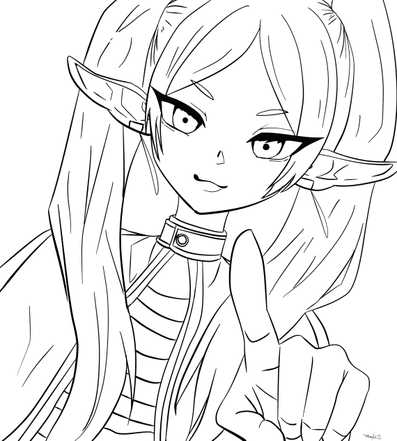 フリーレン　フリー線画