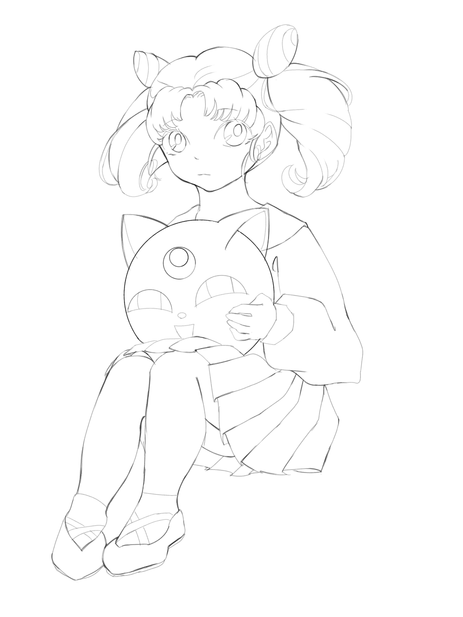 ちびうさ 塗り絵 Ibispaint