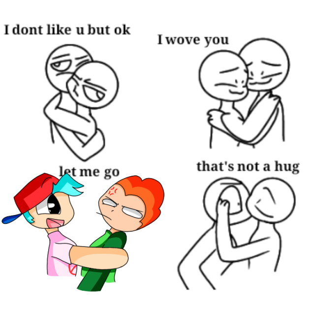 Hugging collab lol