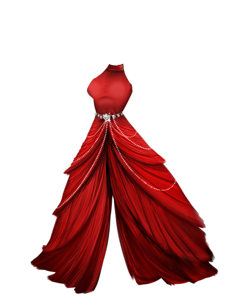 red dress