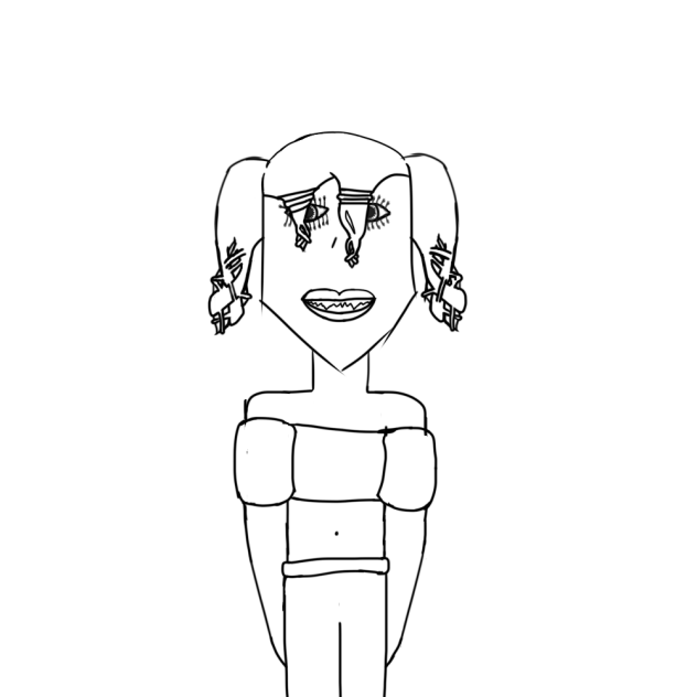 Line work for character and some colors