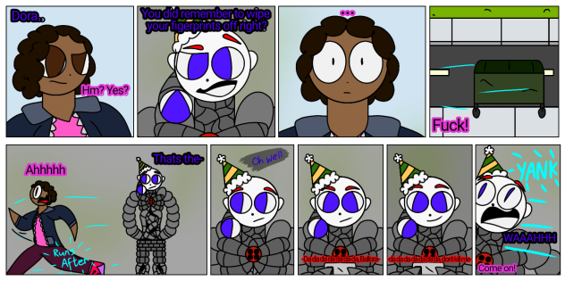 Run away bin (Louise's FNaF roleplay)p5.