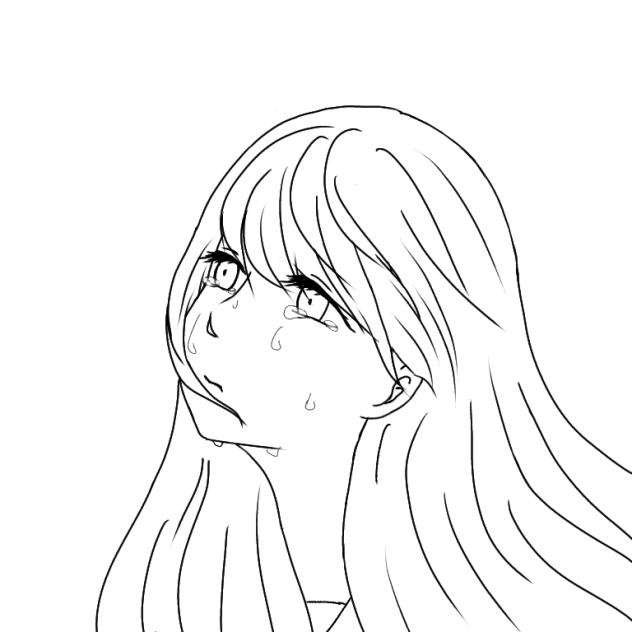 「泣き顔」よかったら塗ってください