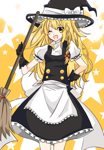 魔理沙描いた