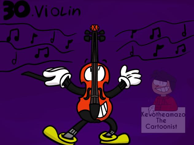 Inktober 2024 day 30. Violin