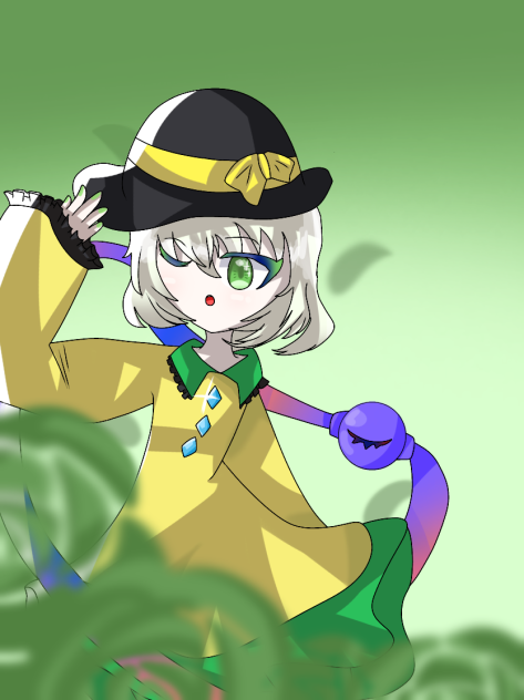 薔薇の影に一人の少女が