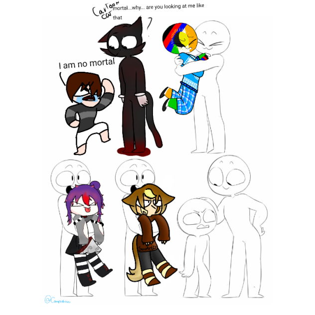 Tall and Smol Collab - ibisPaint