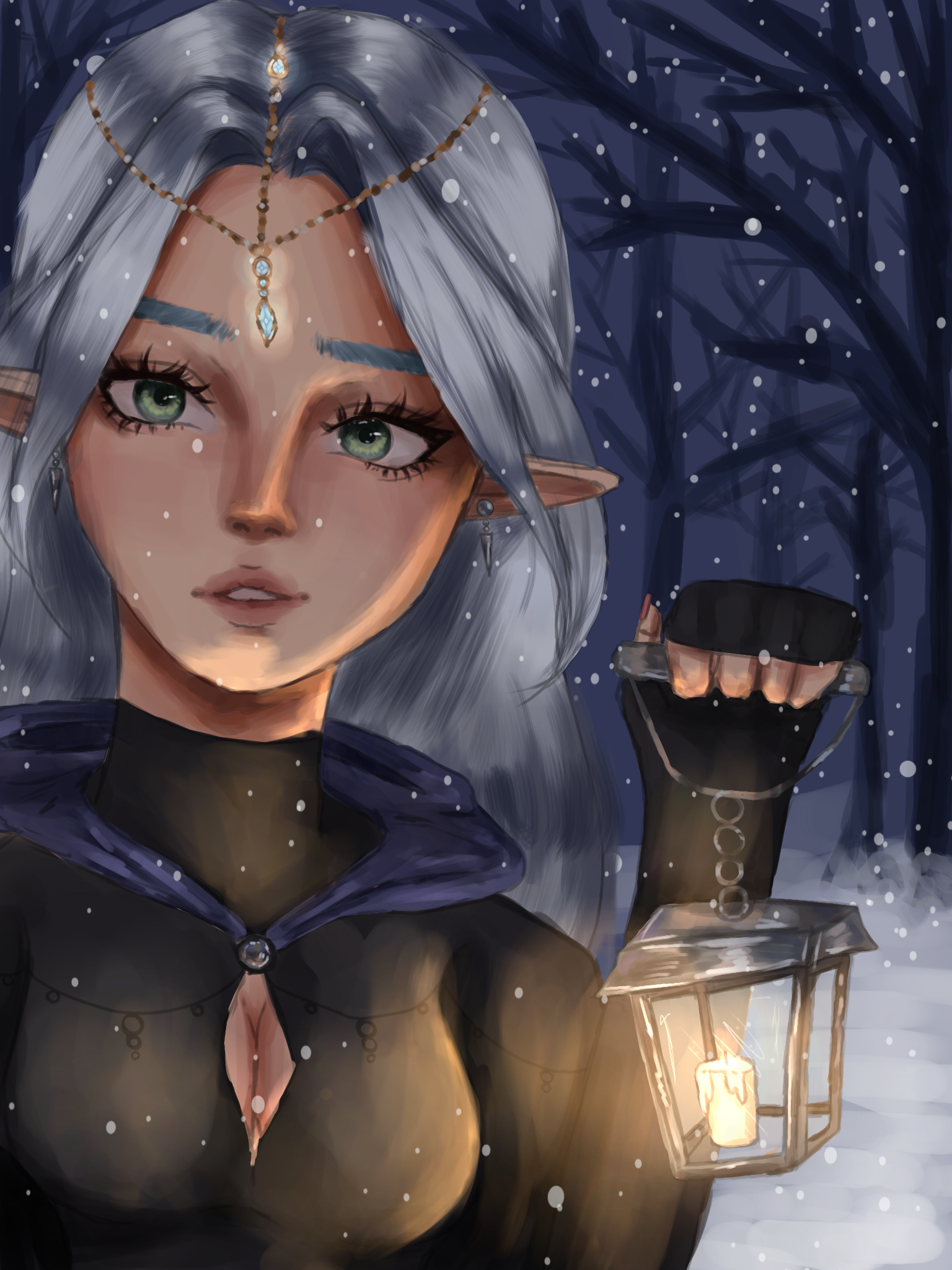 snow forest - ibisPaint