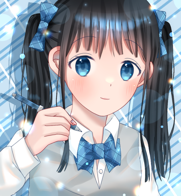 💙ツインテール✖制服💙