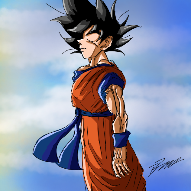 Peaceful Goku Art