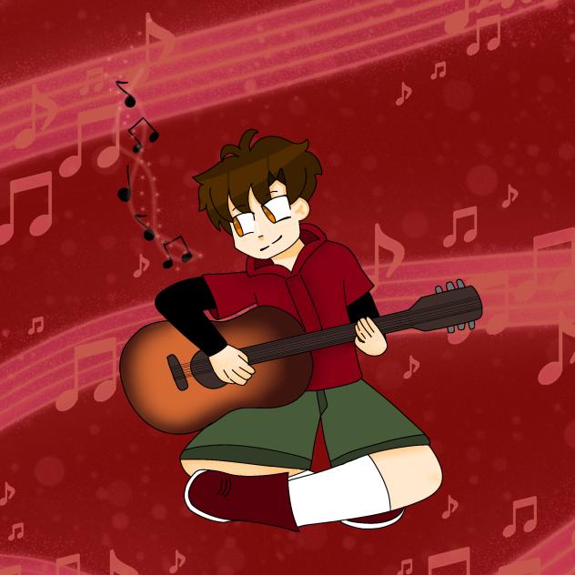 zain playing guitar - ibisPaint