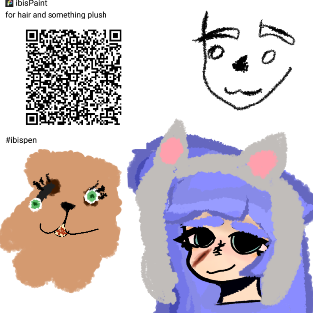 hair brush and something plush - ibisPaint