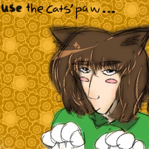 use the cats paw.. - ibisPaint