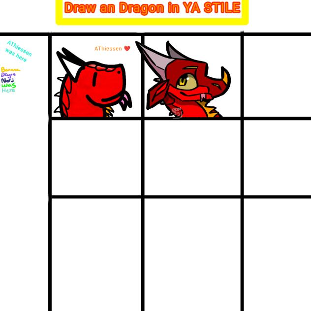 Draw a Dragon in YA STYLE - Collab