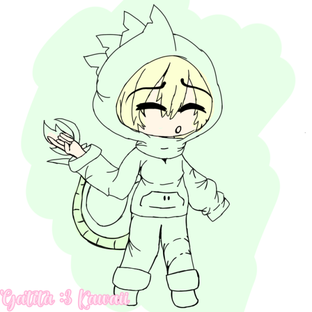 Pijama De Dinosaurio (LineArt) 💖🍫🦖