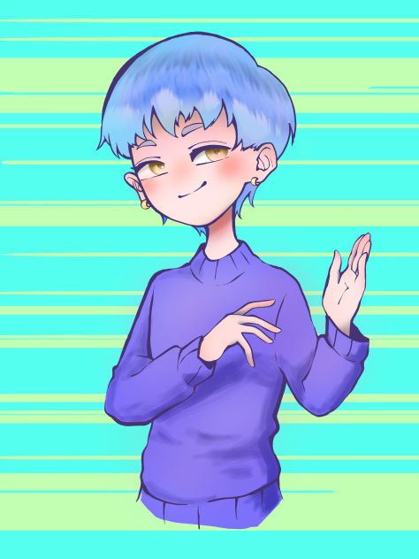 にやけ顔 Ibispaint