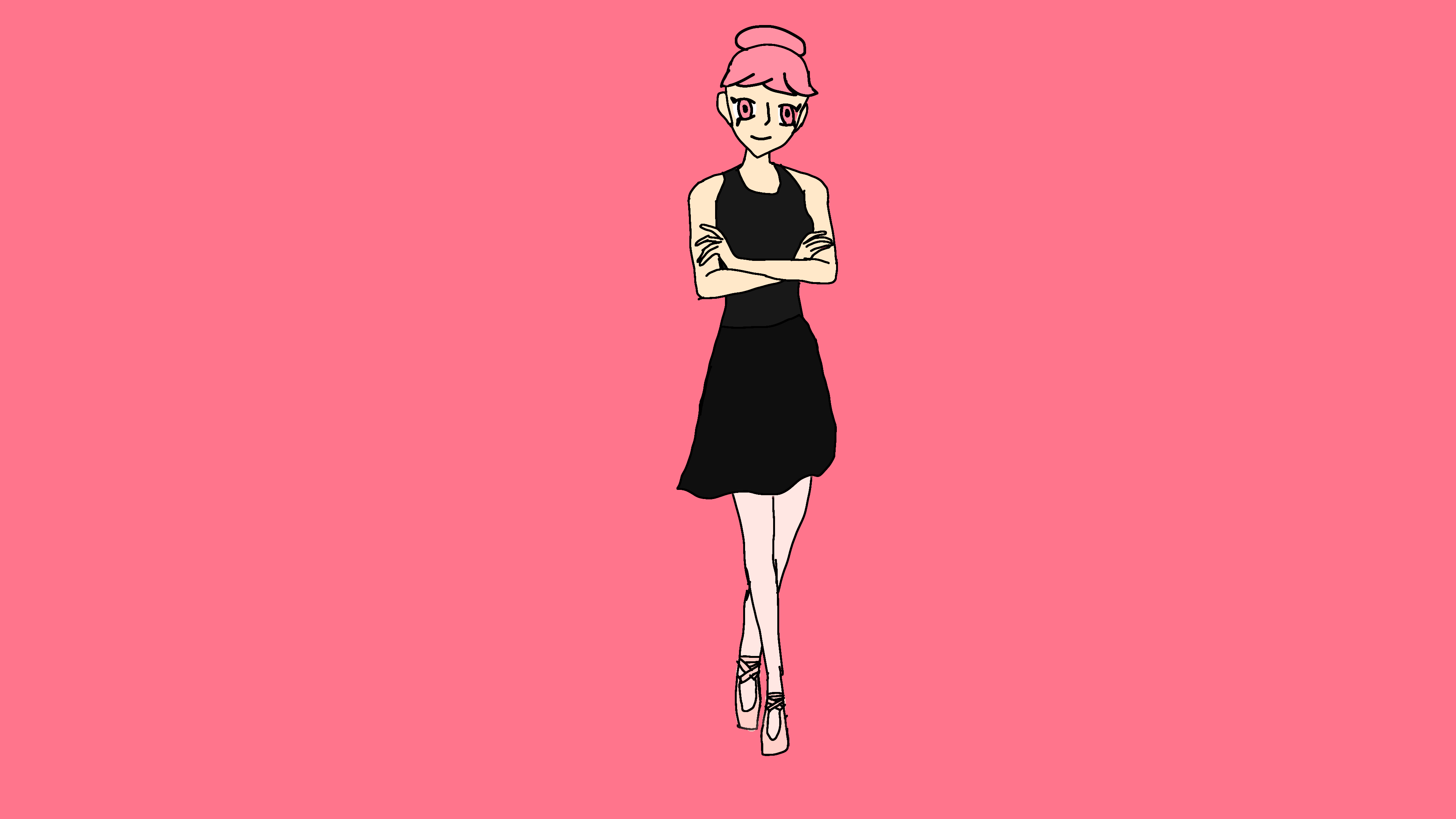 Lila in her ballet outfit! - ibisPaint