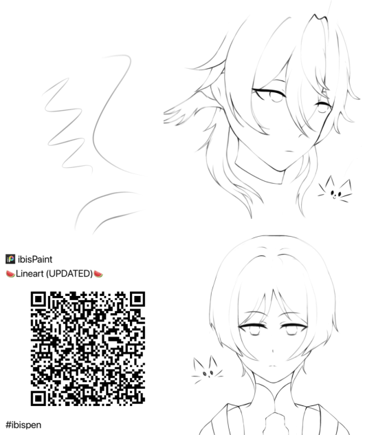 Line art brush - ibisPaint