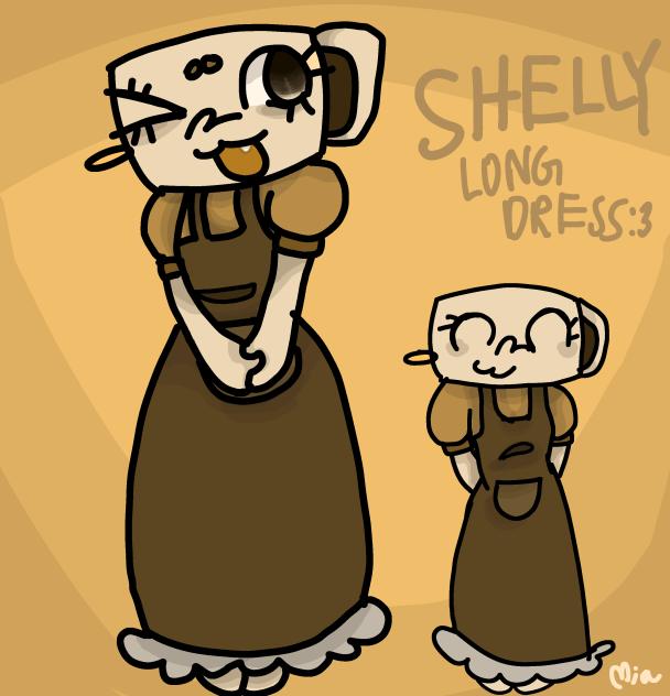 shelly but with long dress