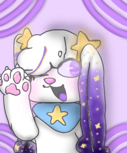 My oc, Star the Galaxy bunny!