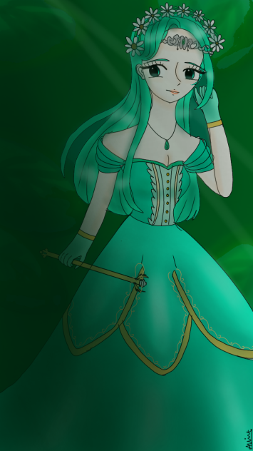 Dark green'-'