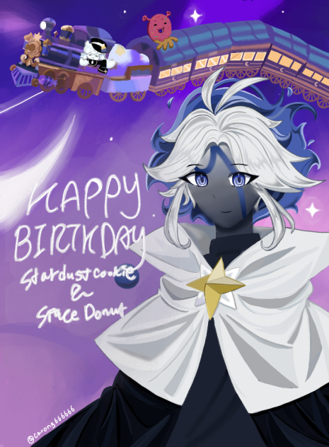 HAPPY BIRTHDAY♡ STARDUST AND SPACE DONUT