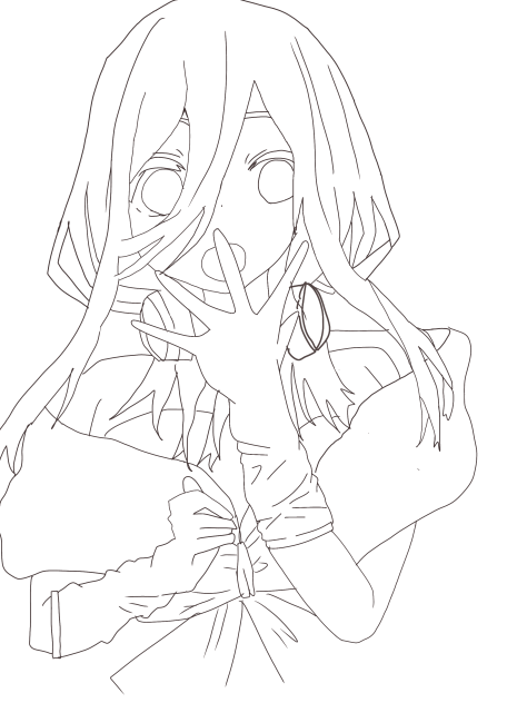 線画ごとうぶんみくちゃん