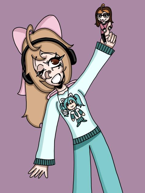 DRAWING MY TWIN (And a chibi me)