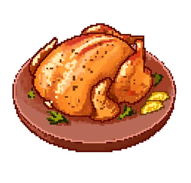 Roasted chicken