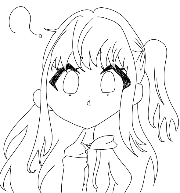 ？　線画