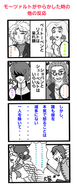 クラシカロイド4コマ　皆の反応