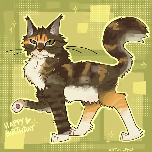birthday gift!! girdy the cat ^_^