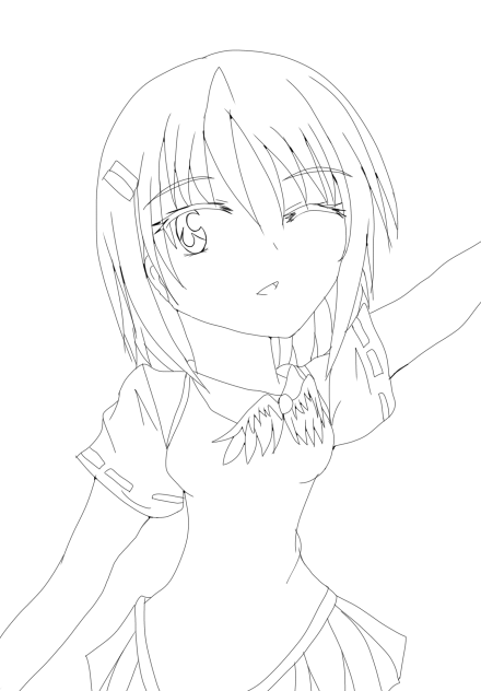 作品の線画