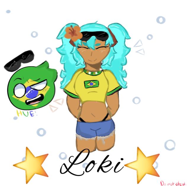 Hastune miku with Brazil🇧🇷🩵