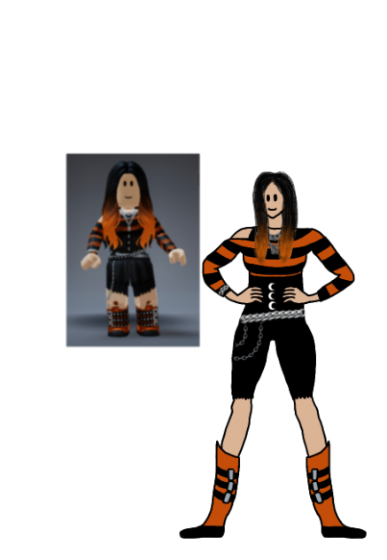 My roblox avatar drawn