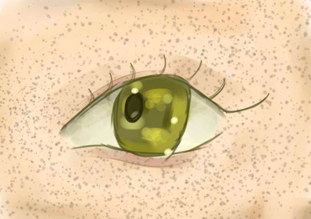 Forest Green eyes     what should I draw