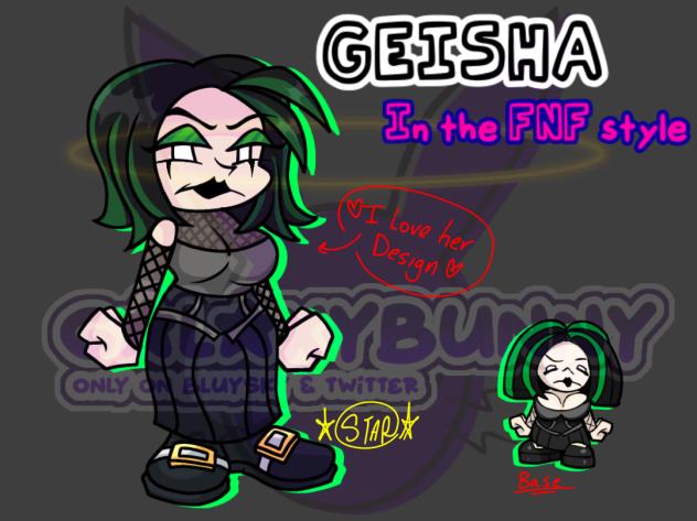 Geisha from Pico school 2 in Fnf