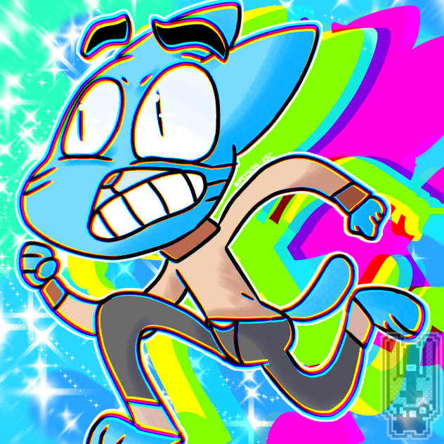 Gumball's running in the 90s