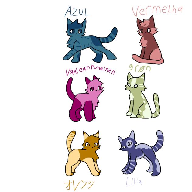 colorful cats - ibisPaint