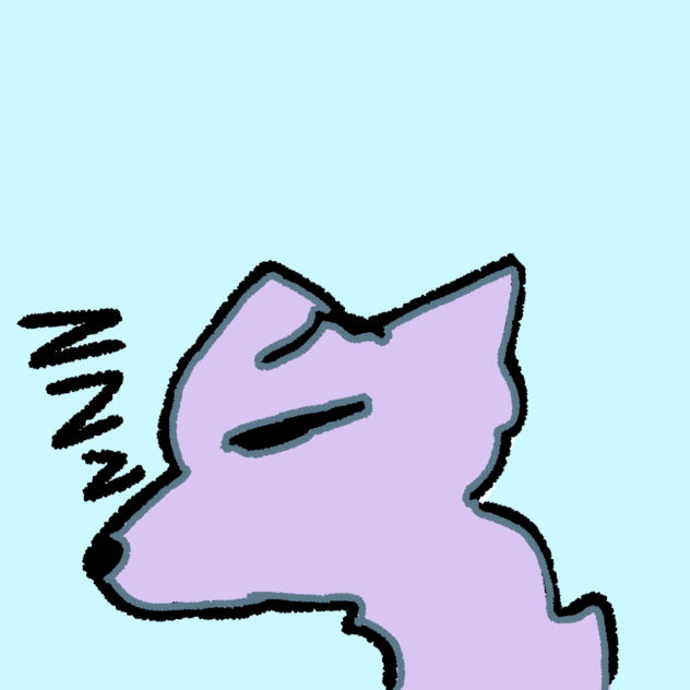 A dog or wolf idk but he is eepy